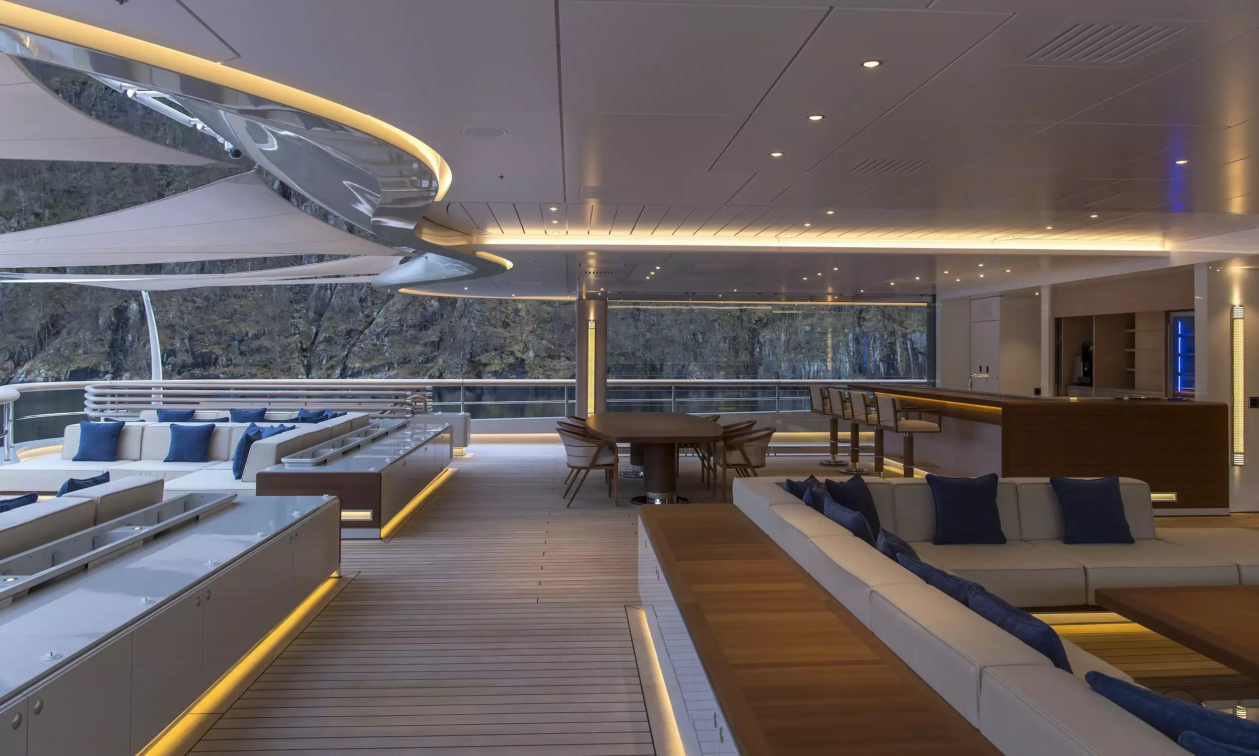 Flying Fox yacht interior 