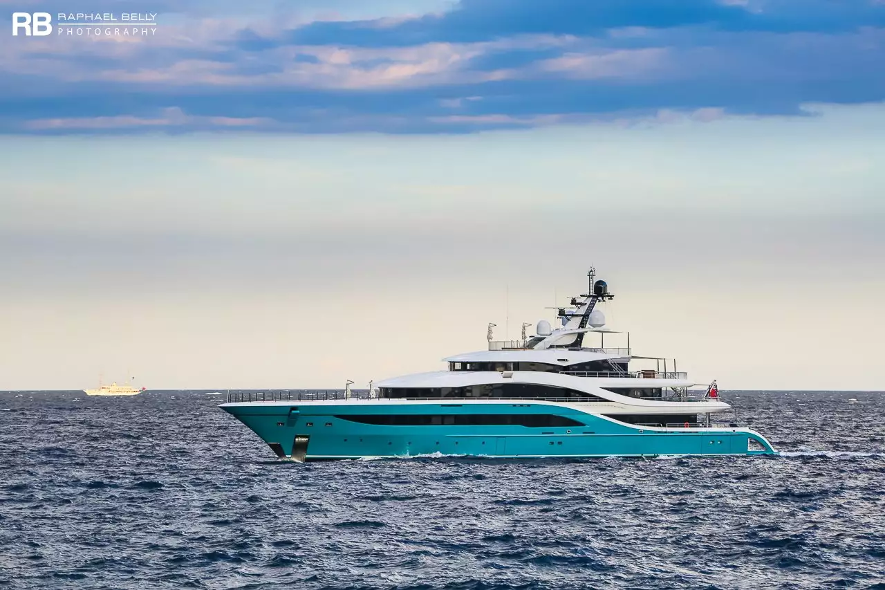 GO Yacht • Turquoise • 2018 • 77m • Propriétaire Hans Peter Wild