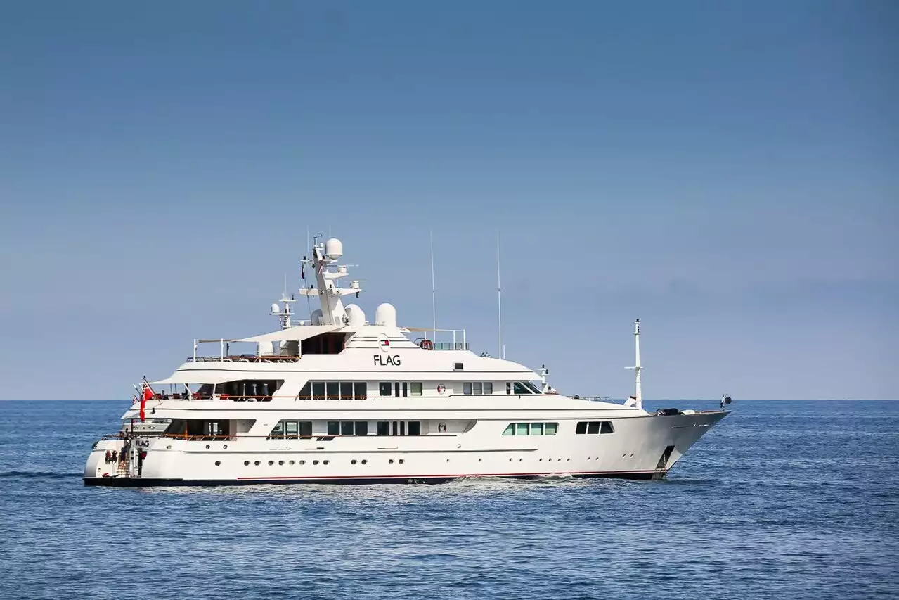 FLAG Yacht • Feadship • 2000 • 62m • Owner Tommy Hilfiger