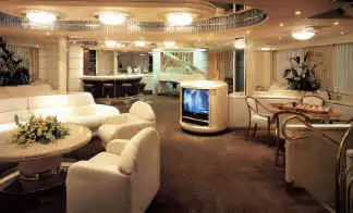interno dell'yacht Shahnaz