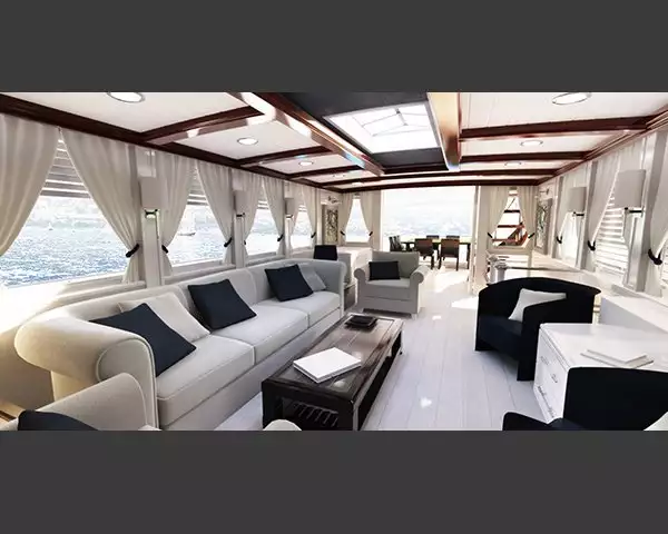 Design degli interni dello yacht Ken Freivokh 