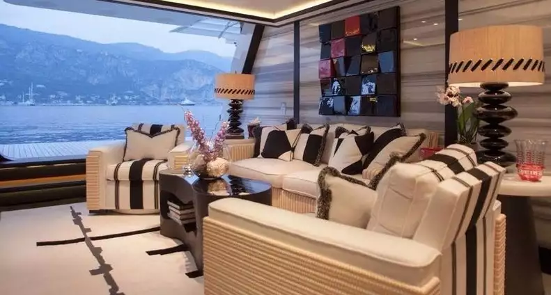 yacht Plan B interior