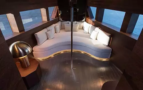 Innenraum der Feadship-Yacht Savannah