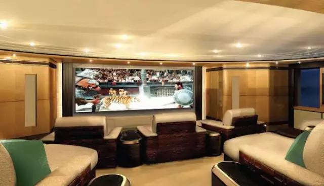 Interiore del titano dell'yacht di Abeking Rasmussen