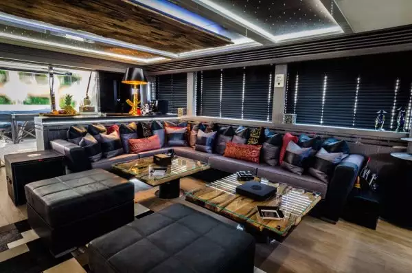 yacht Black Legend interior