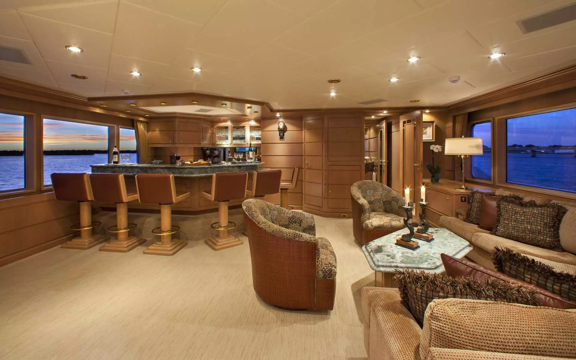 Innenraum der Feadship-Yacht Chantal-Ma-Vie