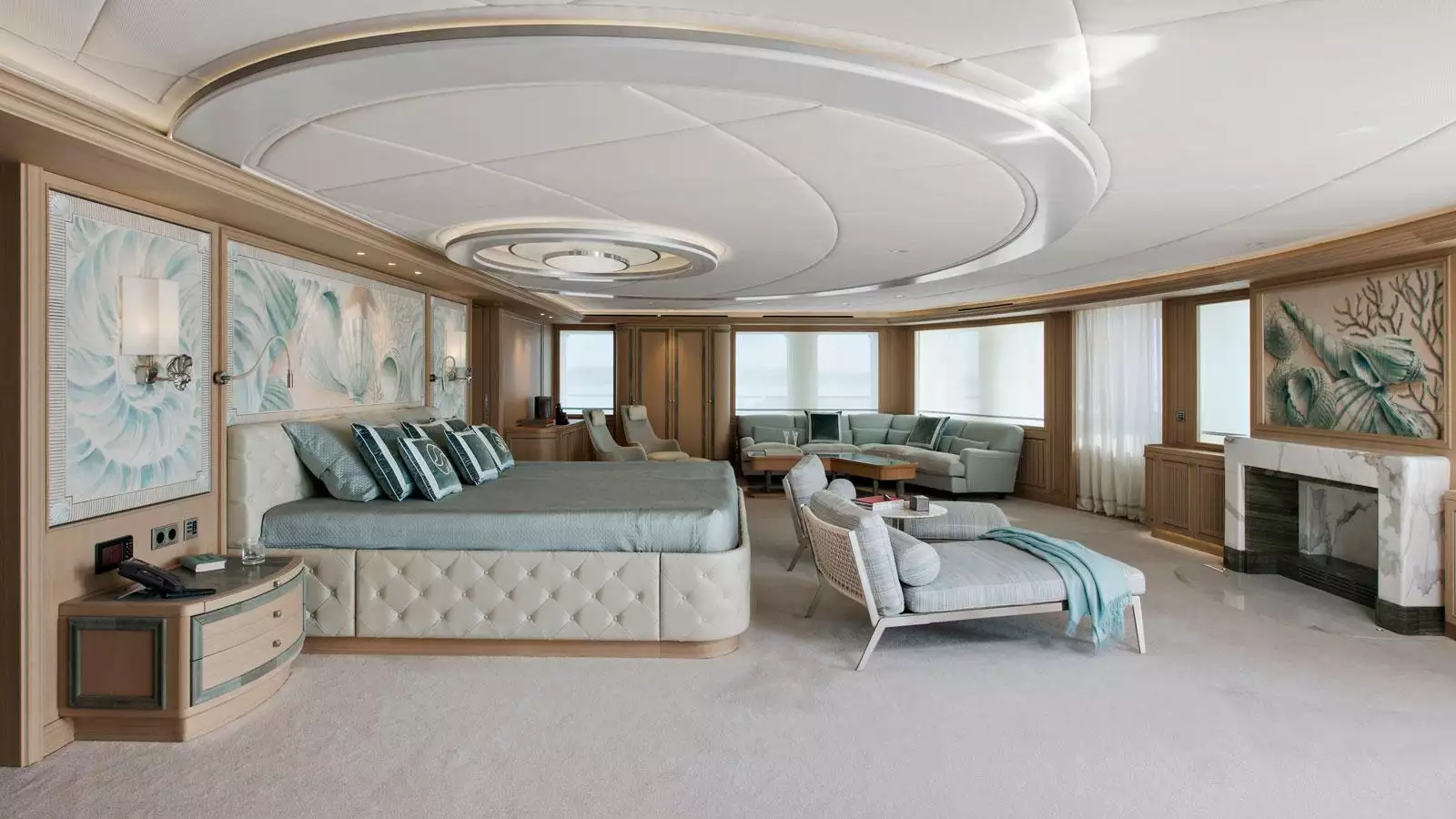 intérieur de yacht de rêve