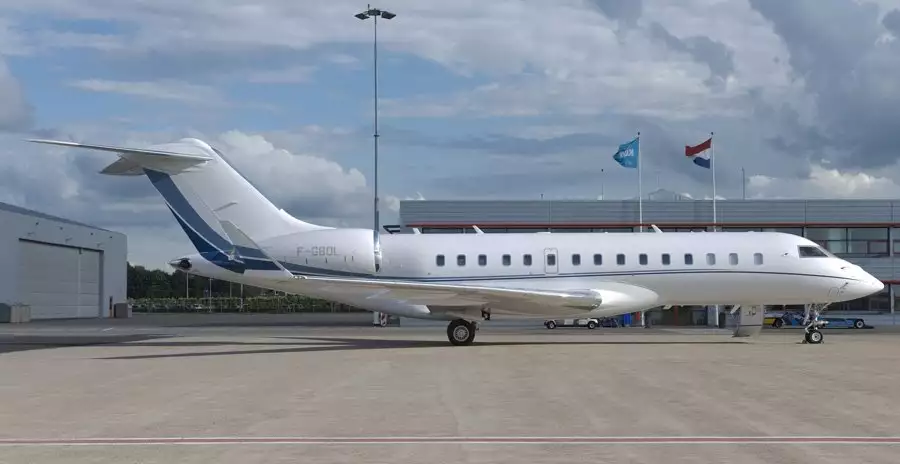 F-GBOL Global 6000 Vincent Bollore privéjet F-GBOL Global 6000 Bollore
