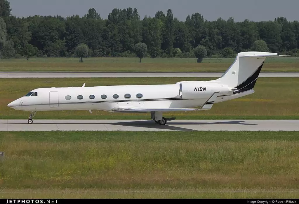 N1BN G550 James Clark private jet