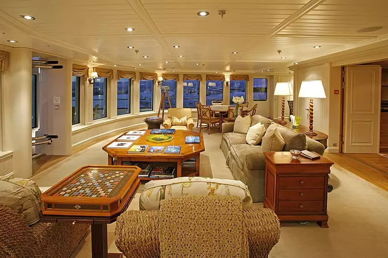 intérieur de yacht Tatoosh