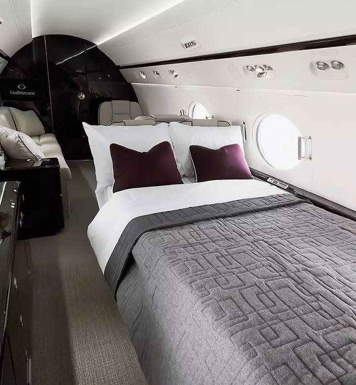 Gulfstream G550 – área para dormir