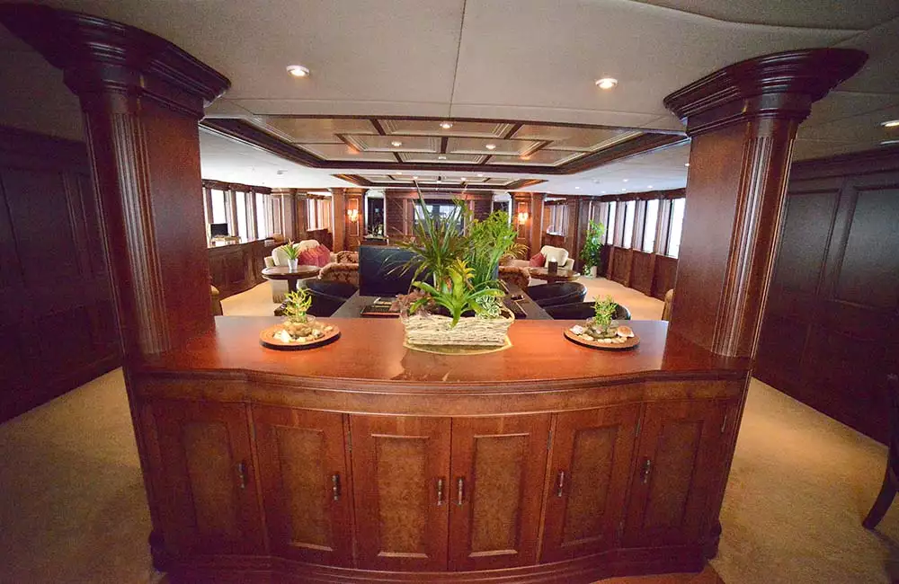 interno nomade dell'yacht 