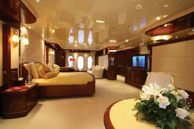 interni dello yacht Ambrosia