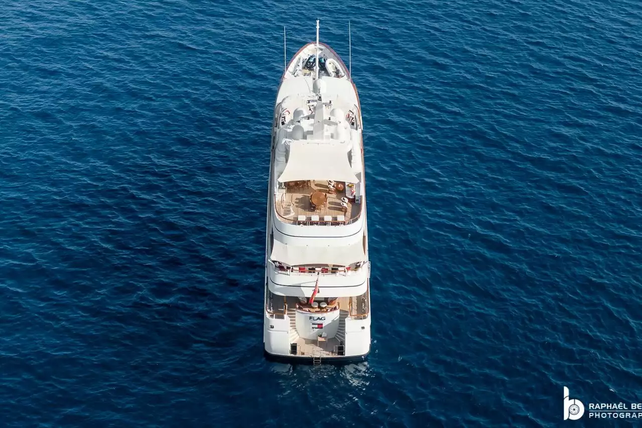 FLAG Yacht • Feadship • 2000 • Value $45M • Owner Tommy Hilfiger