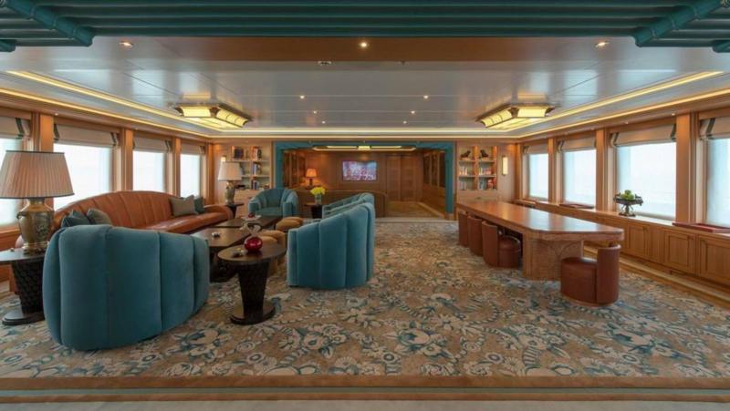 Interiore dell'AURORA dell'yacht di Lurssen