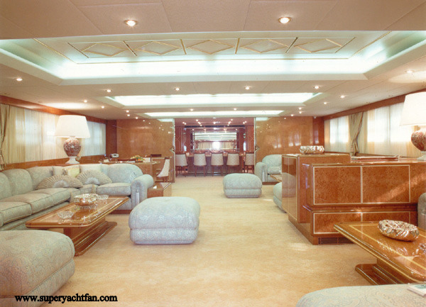 Intérieur du yacht ADAMAS V 