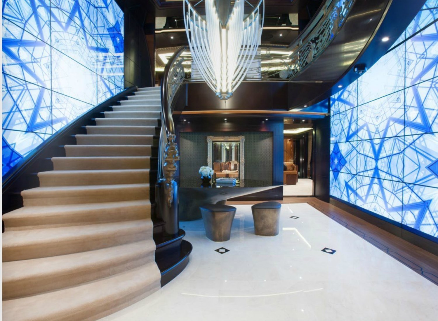 Inside KISMET Yacht • Lurssen • 2014 • Value 200M • Owner Shahid Khan