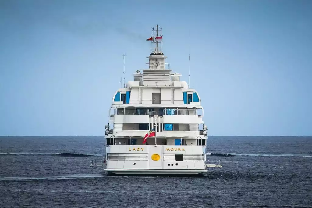 LADY MOURA Yacht • Blohm and Voss • 1990 • Owner Ricardo Salinas Pliego