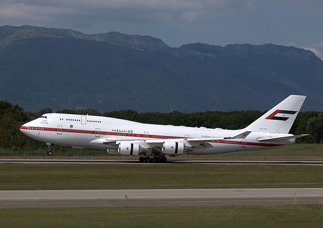 A6-UAE B747 رحلة أبو ظبي الأميرية