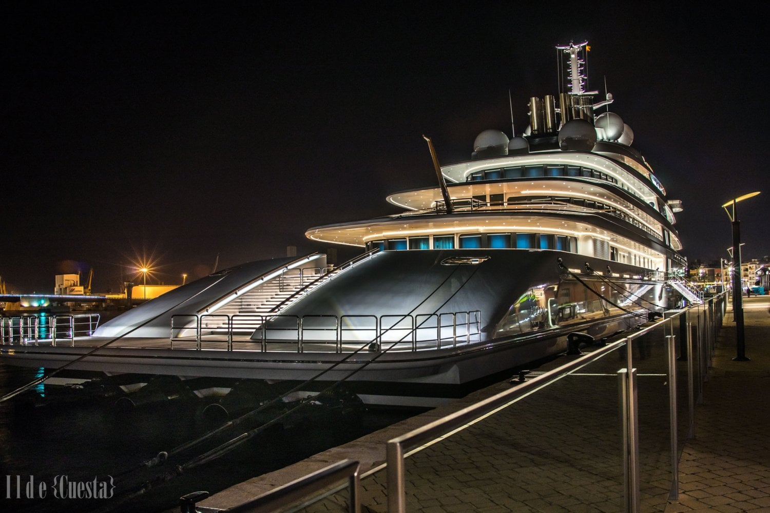 Inside AZZAM Yacht • Lurssen • 2013 • Owner Emir of Abu Dhabi