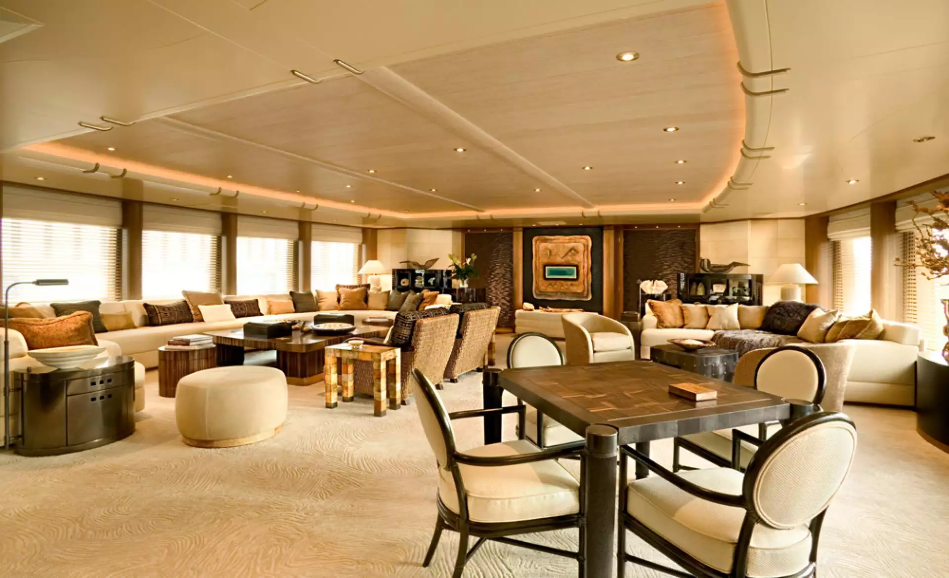 Intérieur du yacht Feadship Ecstasea