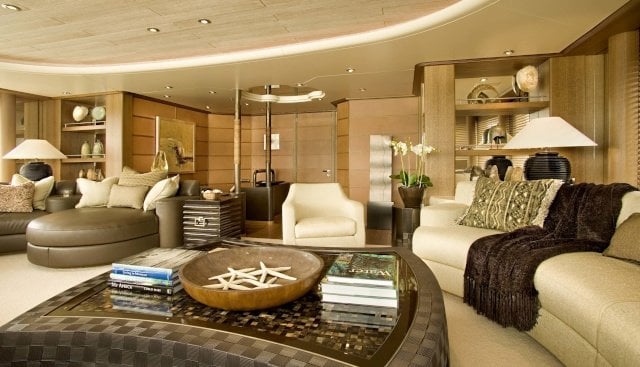 Feadship yacht Ecstasea interior
