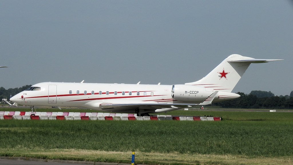 M-CCCP Bombardier Global 5000 Олег Бурлаков