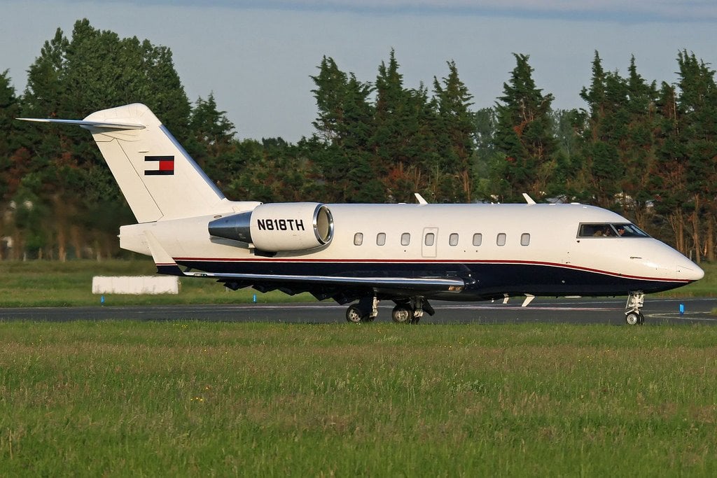 N818TH Tommy Hilfiger private jet