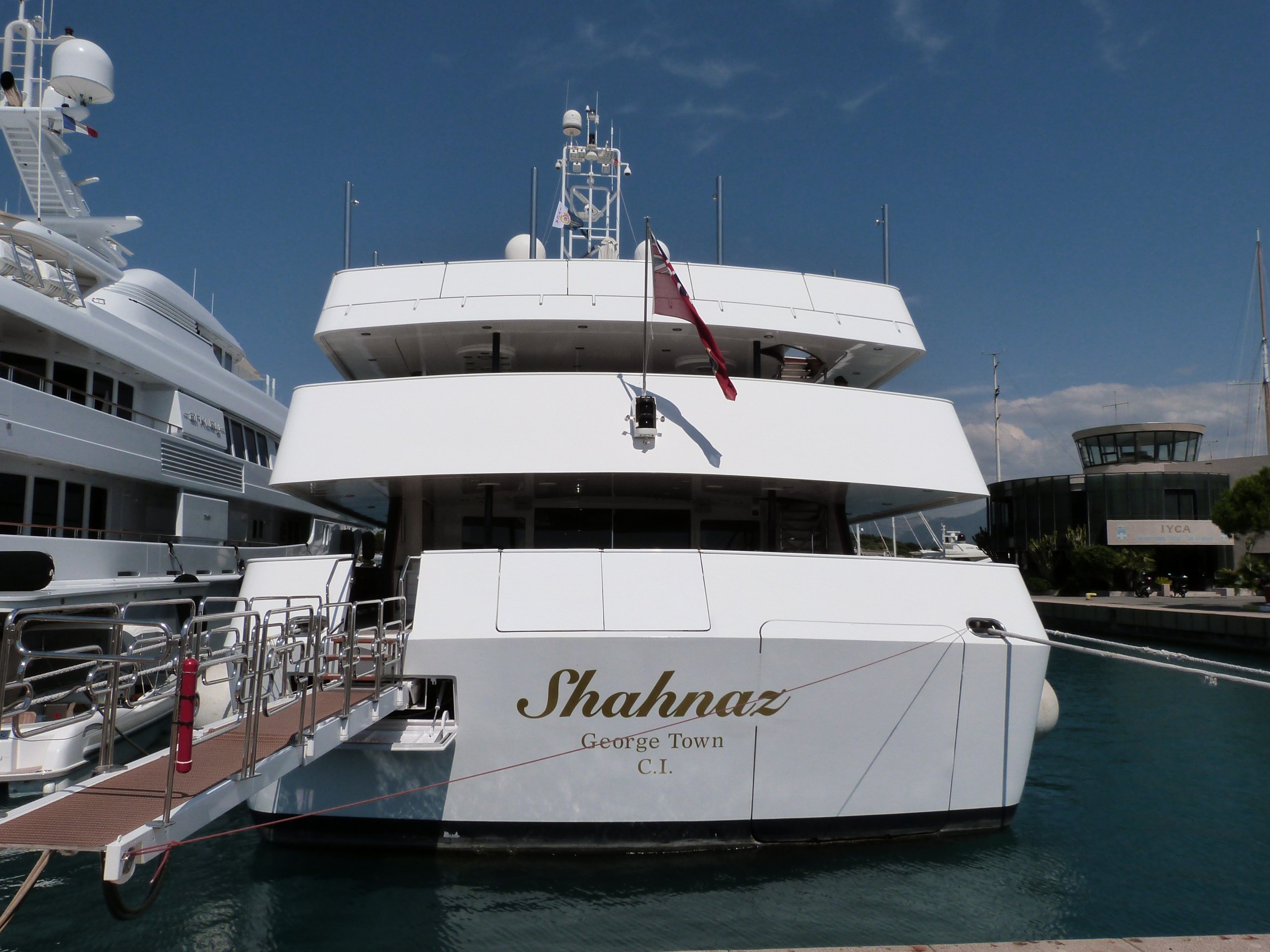 SHAHNAZ Yacht • Nuovi Cantieri Liguri • 1991 • Owner Waleed bin Ibrahim al Ibrahim