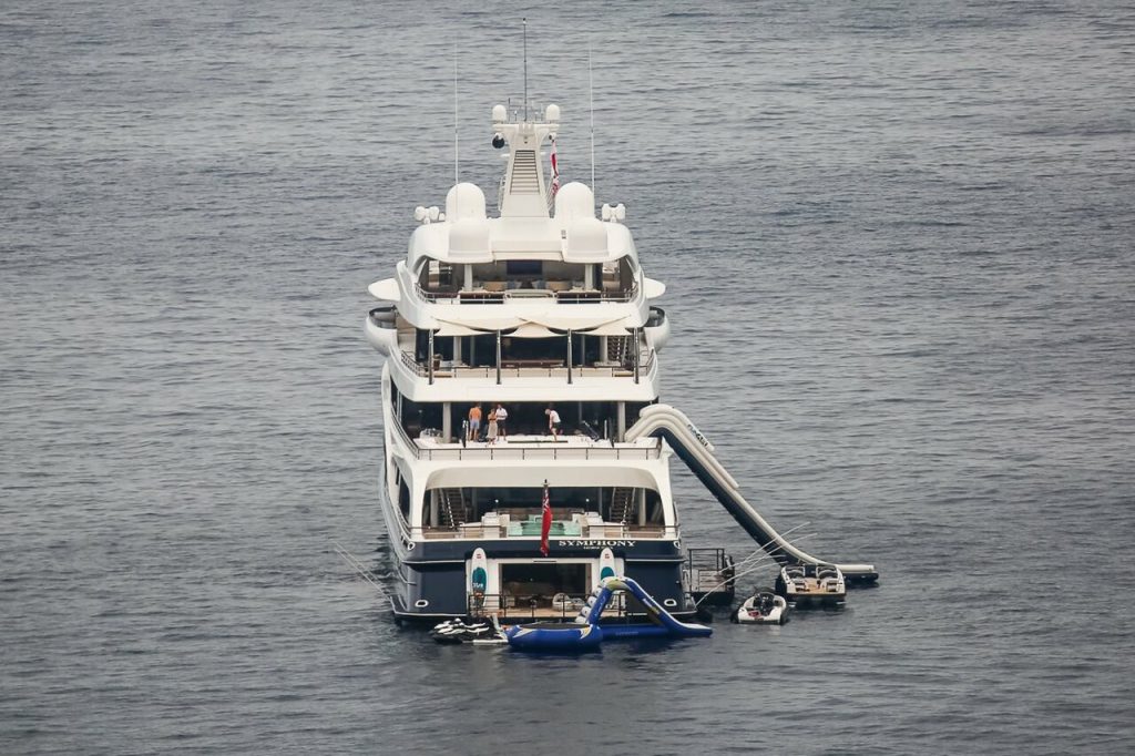 Inside SYMPHONY Yacht • Feadship • 2015 • Owner Bernard Arnault • near  Antibes 