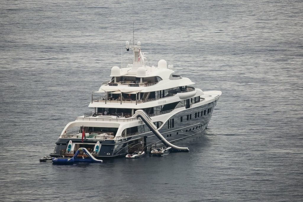 Inside SYMPHONY Yacht • Feadship • 2015 • Owner Bernard Arnault • near  Antibes 