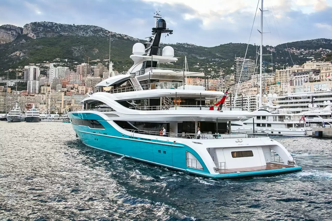 GO Yacht • Turquoise • 2018 • 77m • Propriétaire Hans Peter Wild