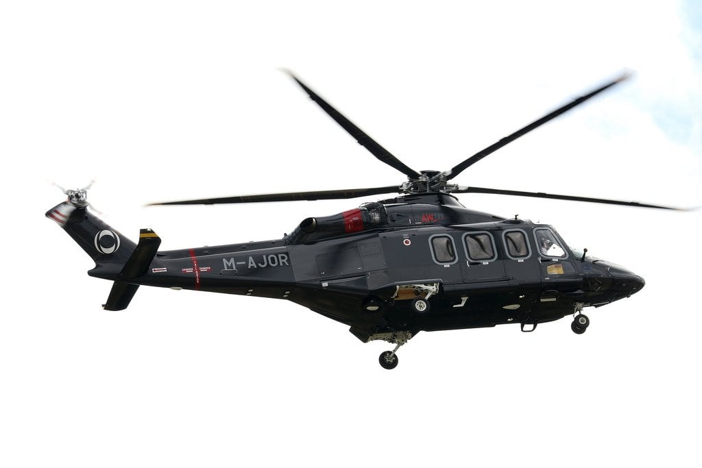 M-AJOR Ineos helicopter