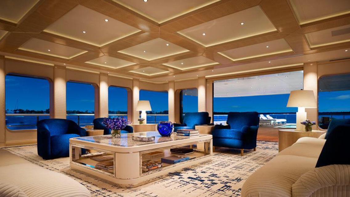 yacht Aquarius  intérieur