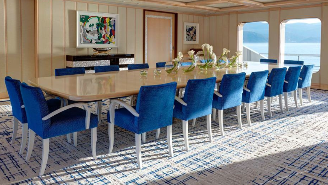 yacht Aquarius  intérieur