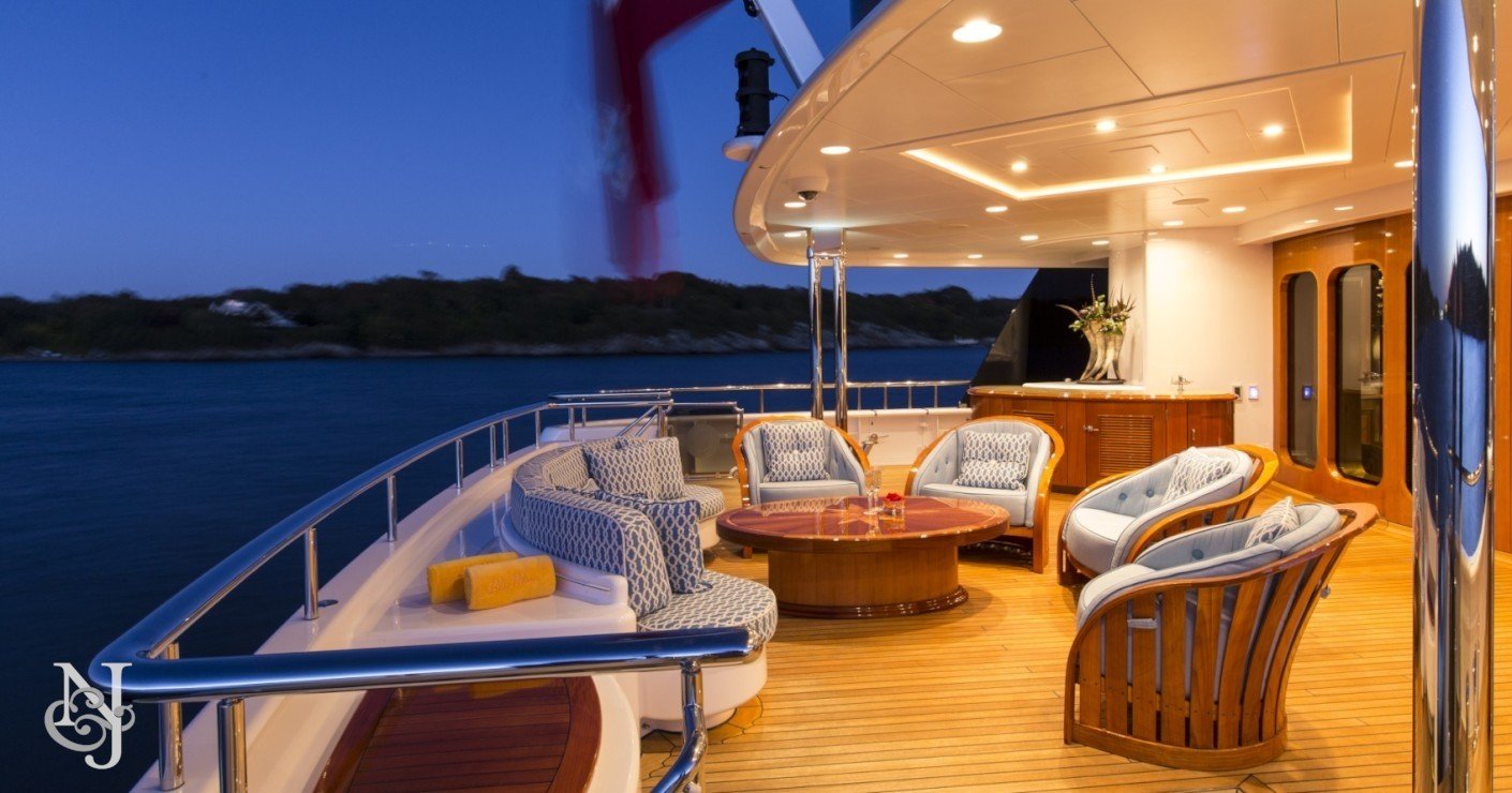 yacht Blue Moon interior 