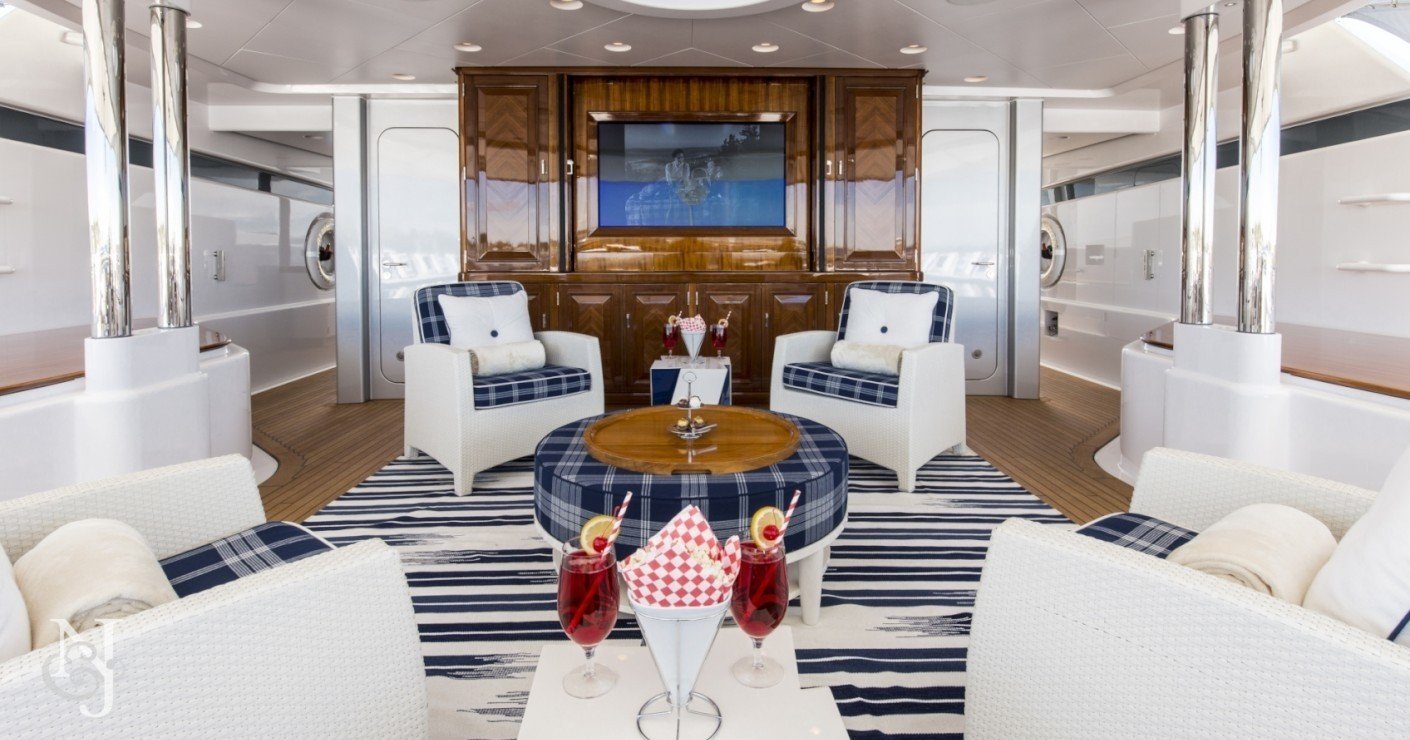 yacht Blue Moon interior 