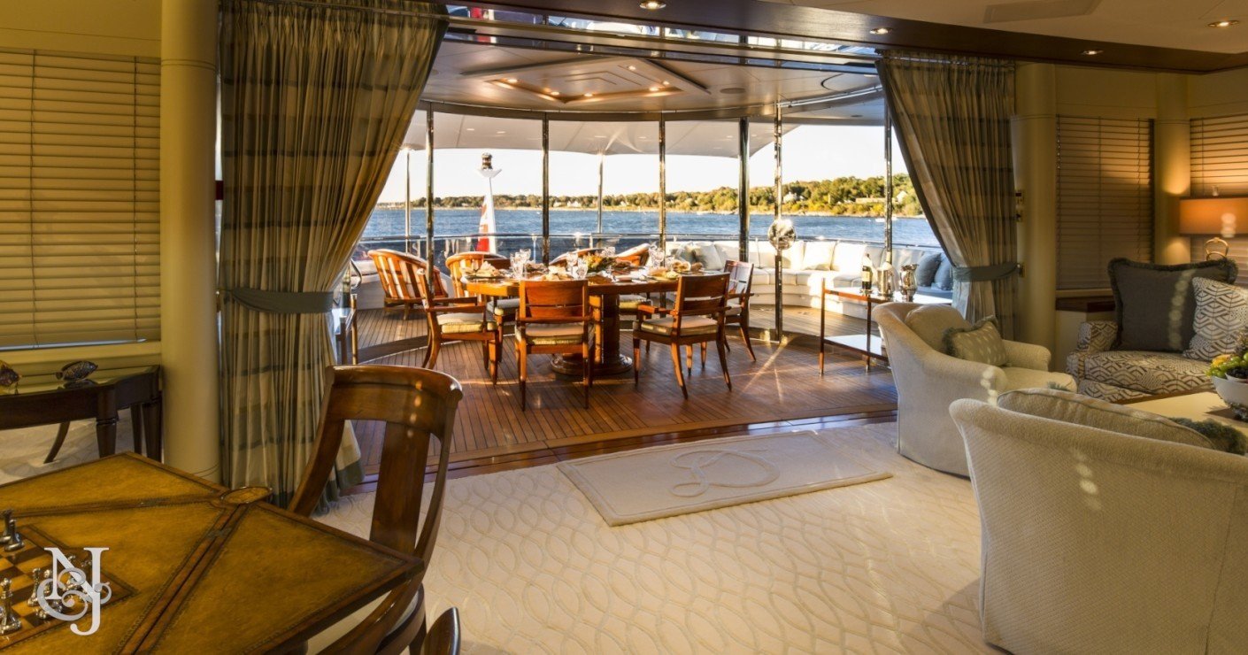 yacht Blue Moon interior 