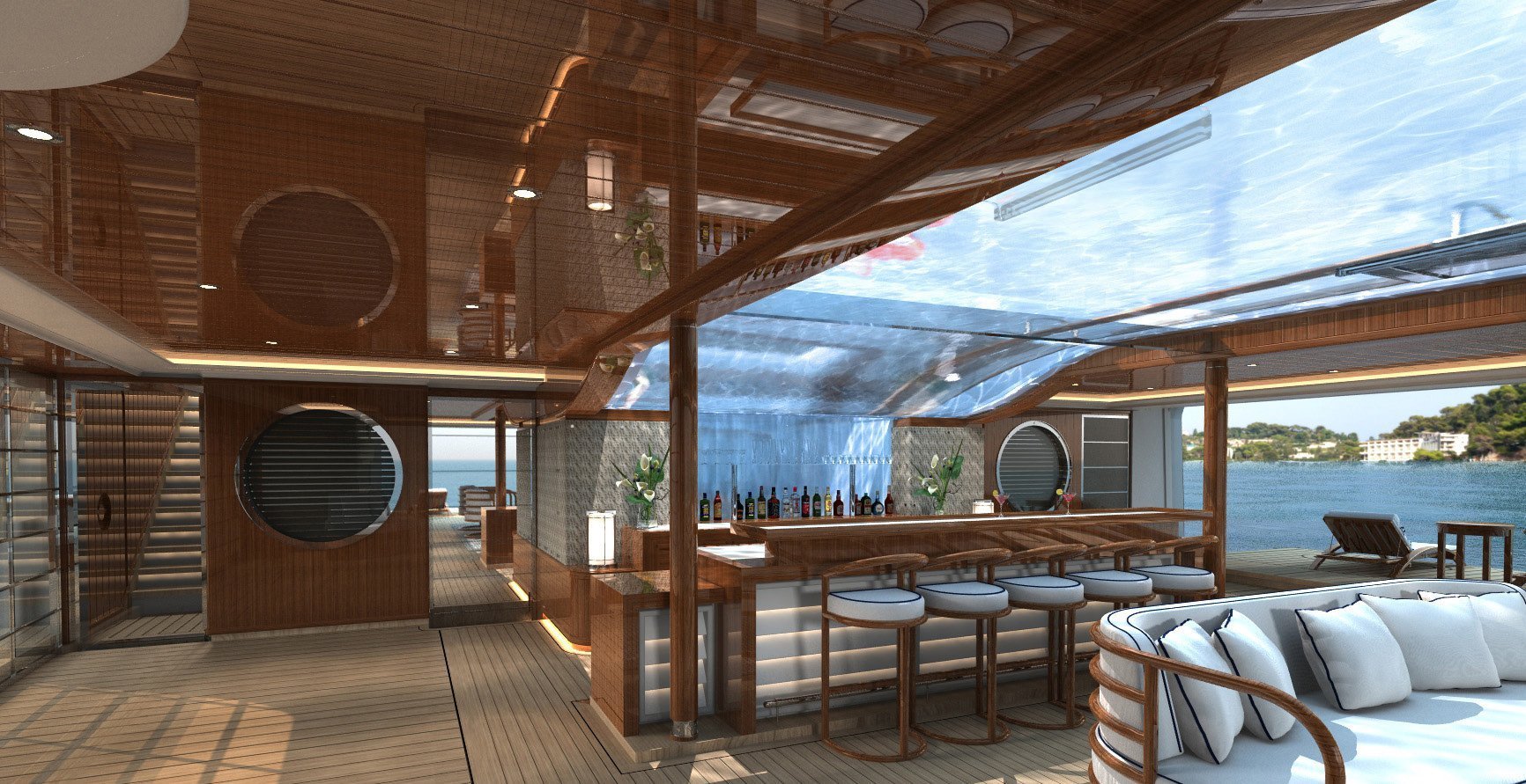 yacht Faith interior 