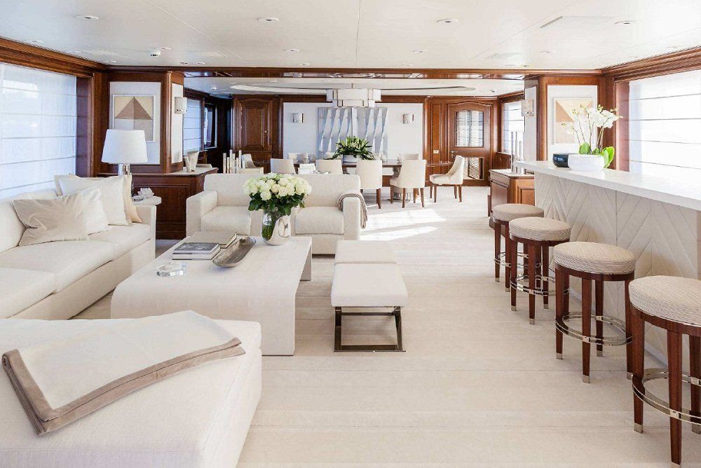 motor yacht faith interior