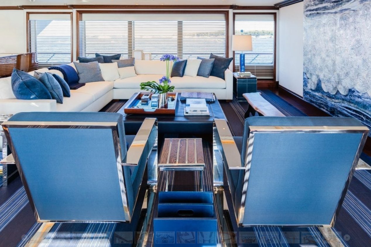 motor yacht faith interior