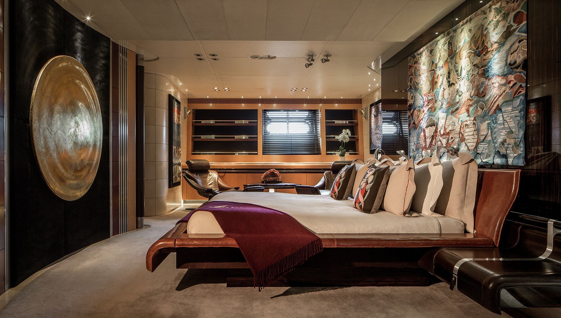 inside the maltese falcon yacht