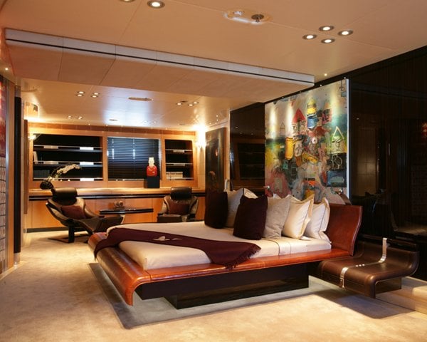 Maltese Falcon yacht interior