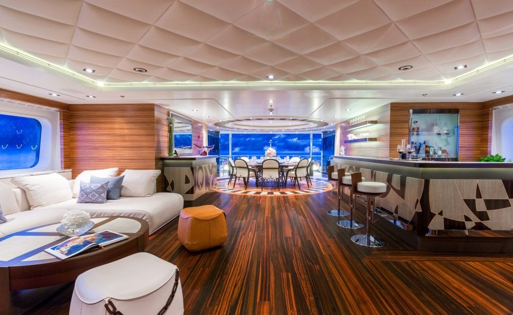 yacht W interior