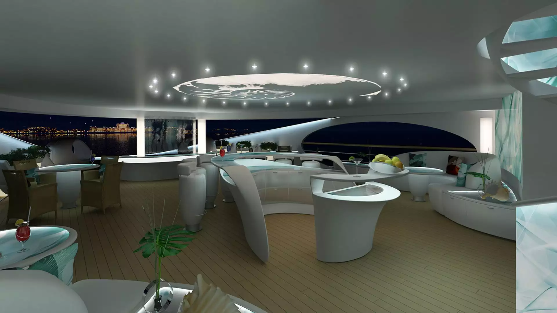 ਅੰਦਰੂਨੀ Yas Yacht