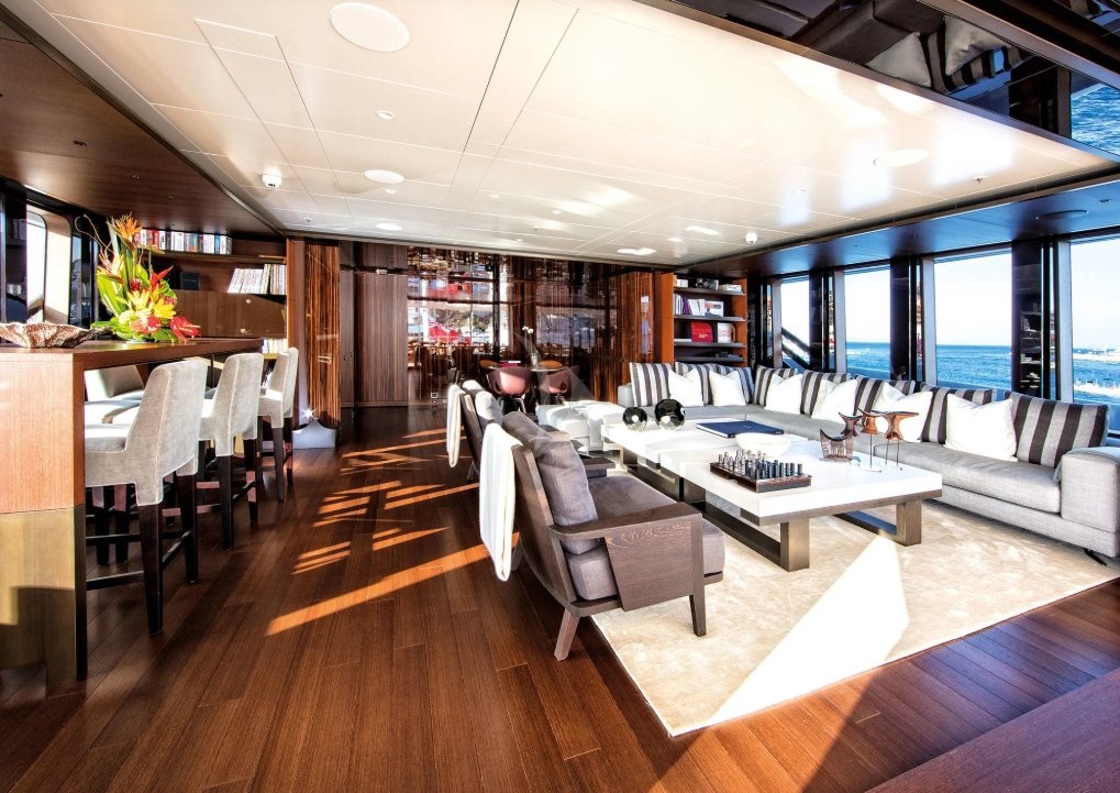 yacht Halo interior