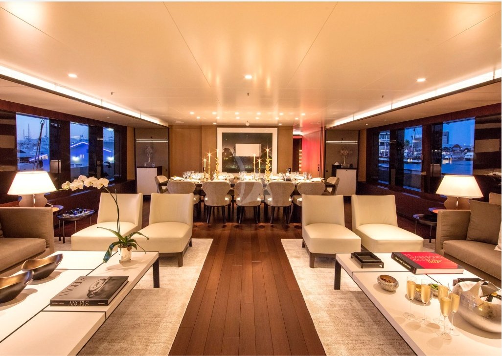 Intérieur du yacht Feadship Halo