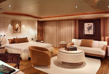 inside Pelorus yacht