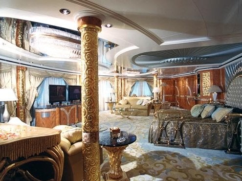 Interior del yate del Príncipe Abdulaziz