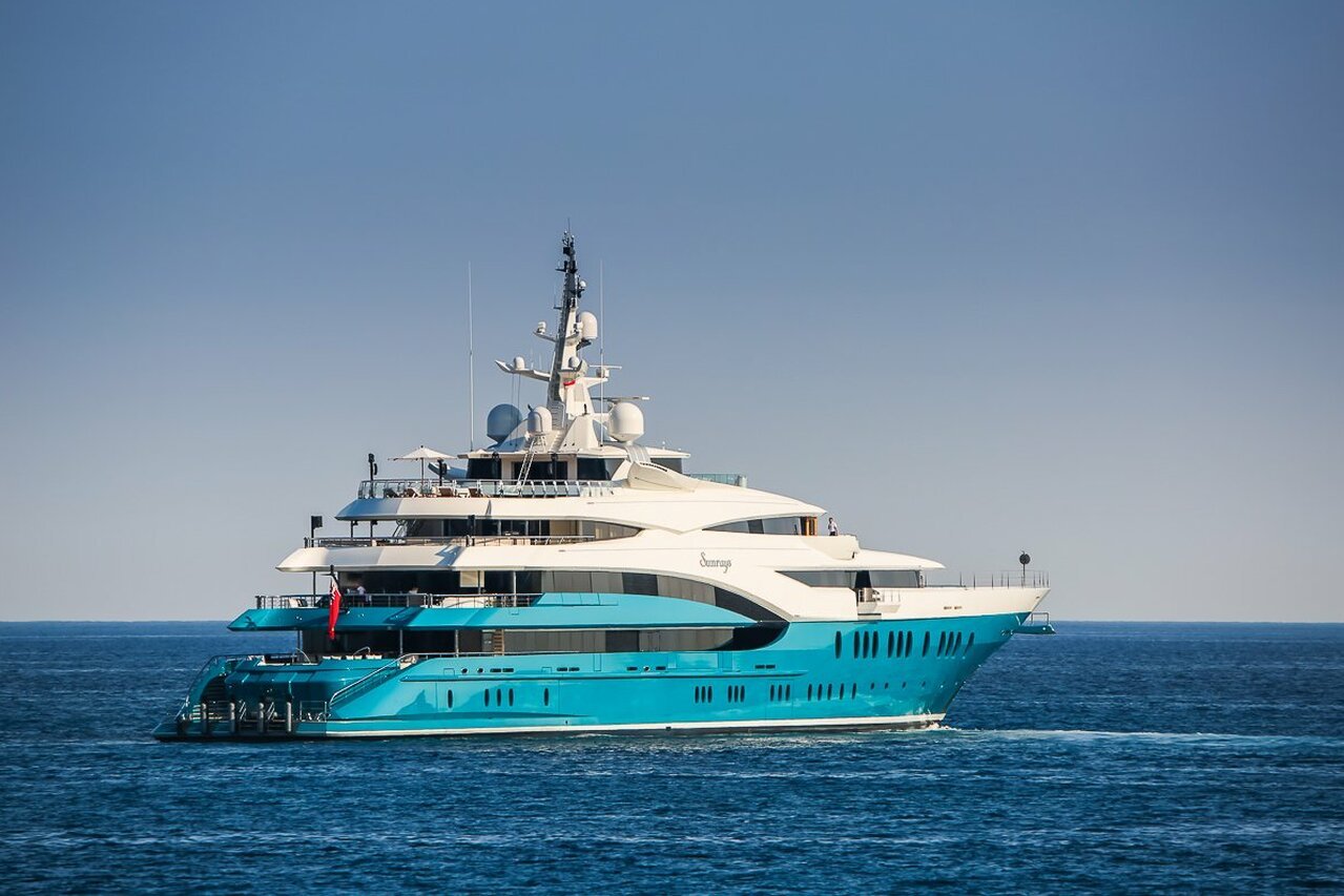 SUNRAYS Yacht • Ravi Ruia $150M Superyacht • Oceanco • 2010